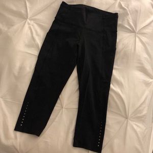Lululemon Fast and Free Crop 19” Nulux